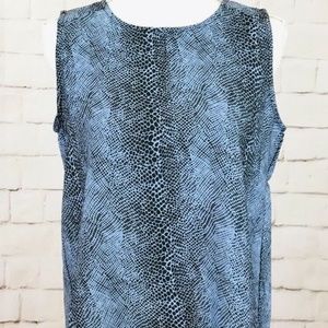 Misoka Snakeskin Print Tank Top